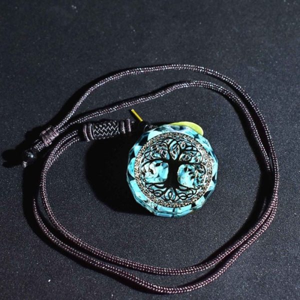 Pendentif Orgonite "Anahata" en Turquoise – Image 2