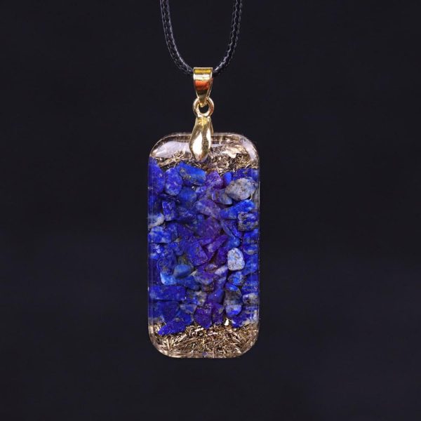 Pendentif Orgonite "Énergie Cosmique" en Lapis Lazuli – Image 4