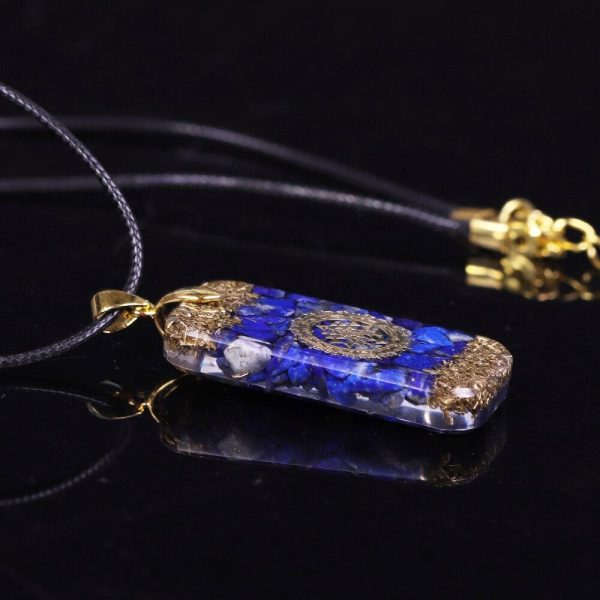 Pendentif Orgonite "Énergie Cosmique" en Lapis Lazuli – Image 3