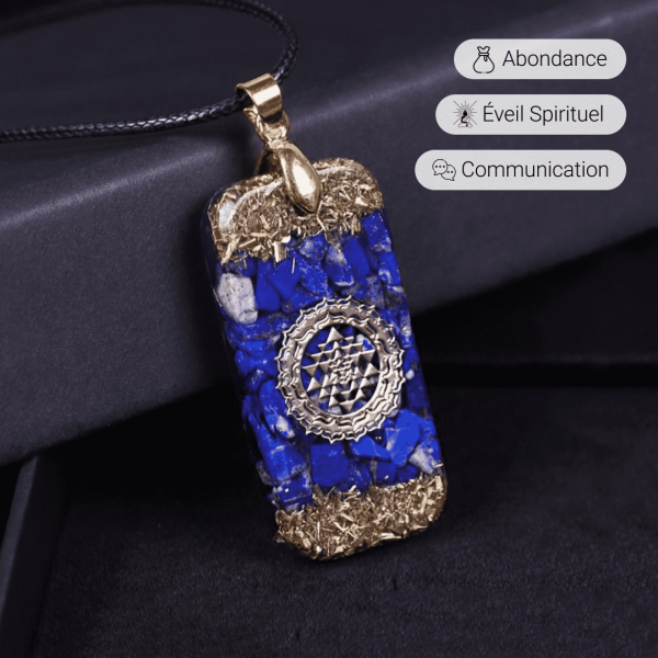 Pendentif Orgonite "Énergie Cosmique" en Lapis Lazuli – Image 2