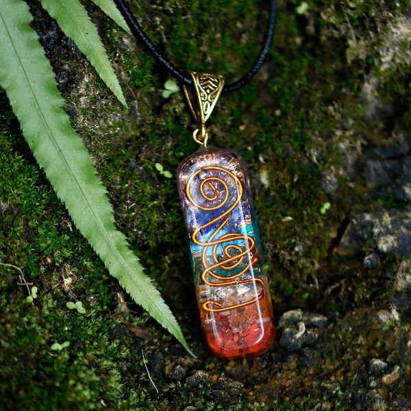 Pendentif Orgonite "Harmonie des 7 Chakras" – Image 5