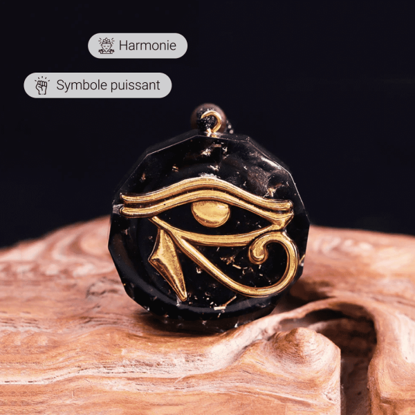 Pendentif Orgonite Oeil d'Horus en Pierres Naturelles – Image 6