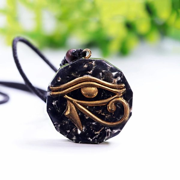 Pendentif Orgonite Oeil d'Horus en Pierres Naturelles – Image 5