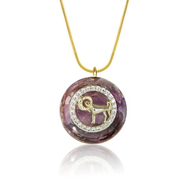 Pendentif Orgonite "Signe Astrologique" en Pierre Naturelle – Image 5