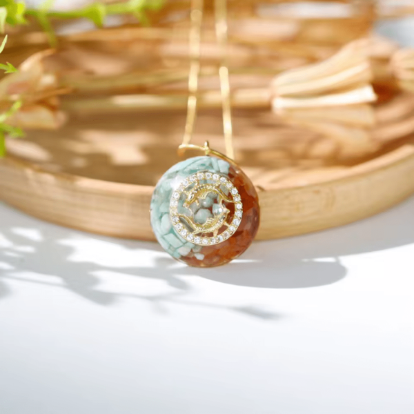 Pendentif Orgonite "Signe Astrologique" en Pierre Naturelle – Image 15