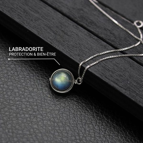 Pendentif "Perle Fine" en Labradorite – Image 3