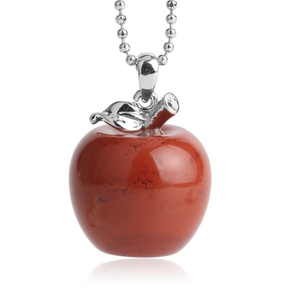 Pendentif "Pomme" en Pierre Naturelle – Image 3