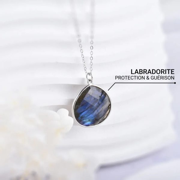 Pendentif Protection Élégant en Labradorite – Image 3