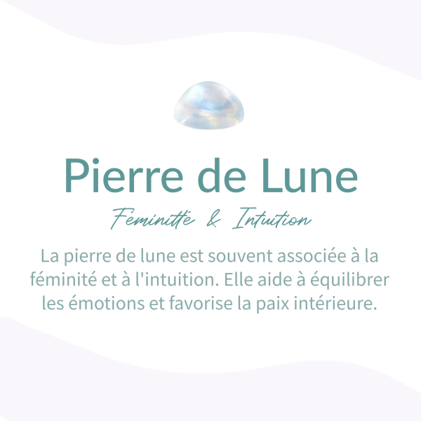 Bracelet "Sensibilité Féminine" en Pierre de Lune – Image 4