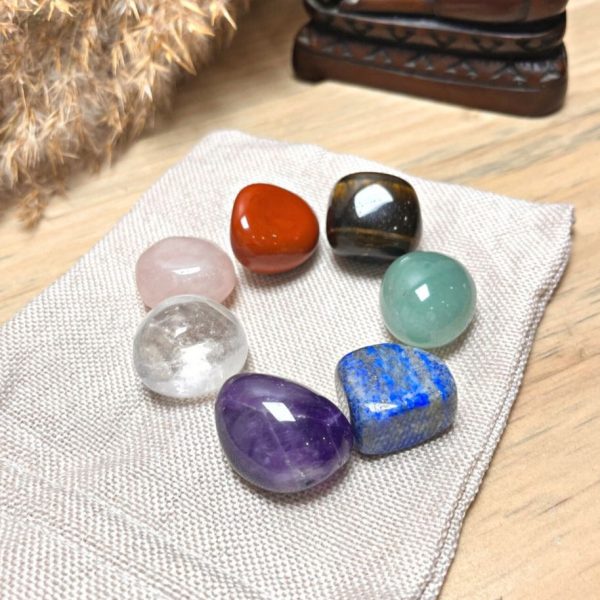 Reiki Chakras - 7 Pierres Polies